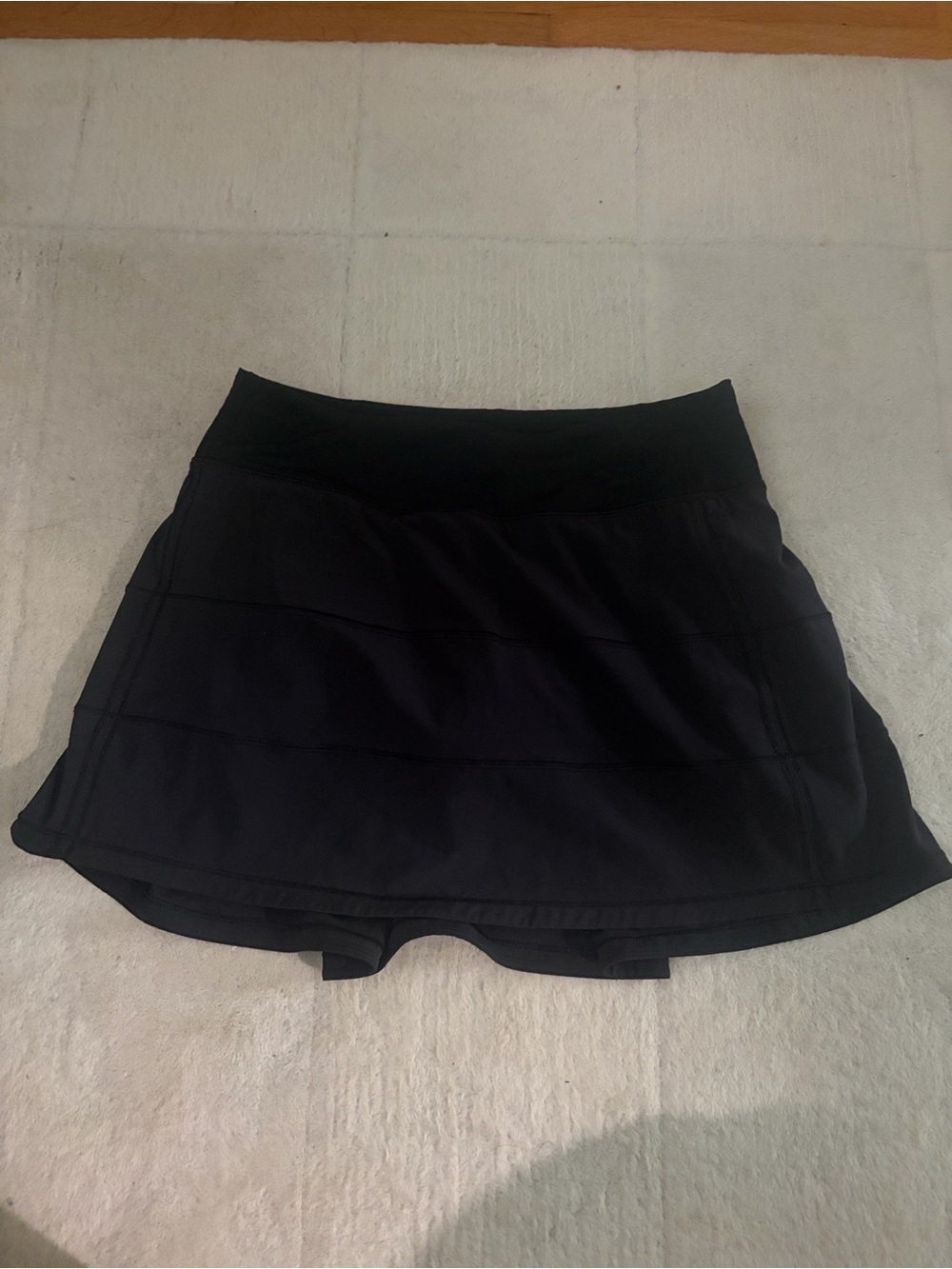 Lululemon Pace Rival II Size 4 (Tall) Black Skort